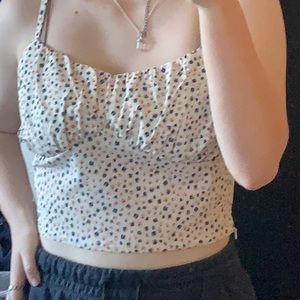 All over print ruched bust cami from romwe